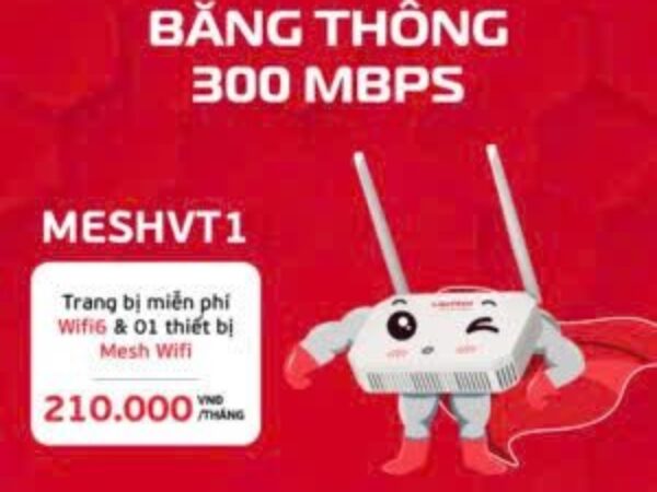 Gói Cước MeshVT1 – Wifi6 Viettel – Tốc độ 300 Mbp/s
