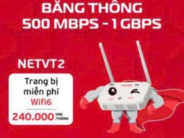 Gói Cước NetVT2 -Wifi6 Viettel – Tốc độ 500 Mbp/s